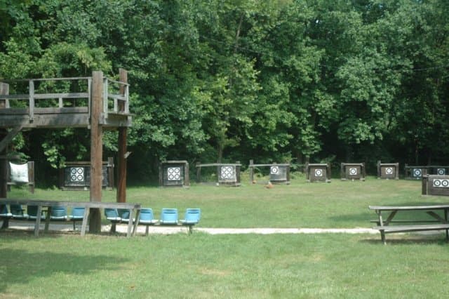 Lighted practice range with raised shooting platform at Twelfth Precinct